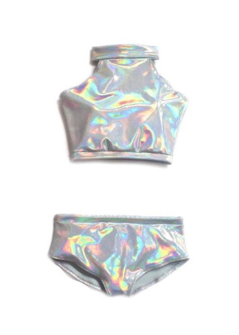 Silver Holographic Bikini